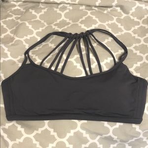 Lululemon charcoal grey sports bra